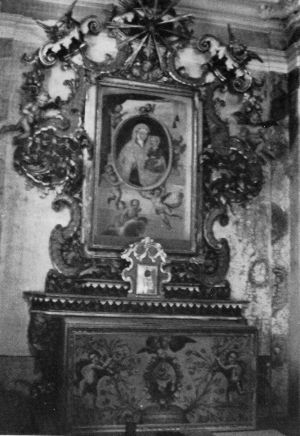 Oratorio della Salera: la Madonna di S.Luca nella fastosa cornice lignea settecentesca